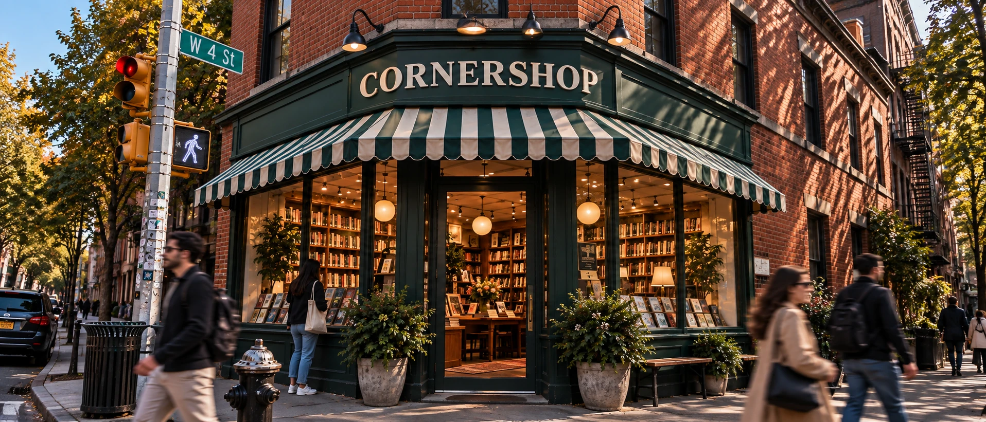 Cornershop bookstore exterior